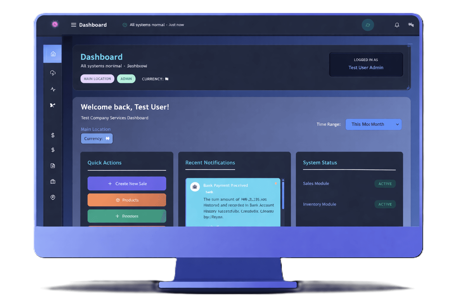 ADR Business Suite Clean Dashboard Interface